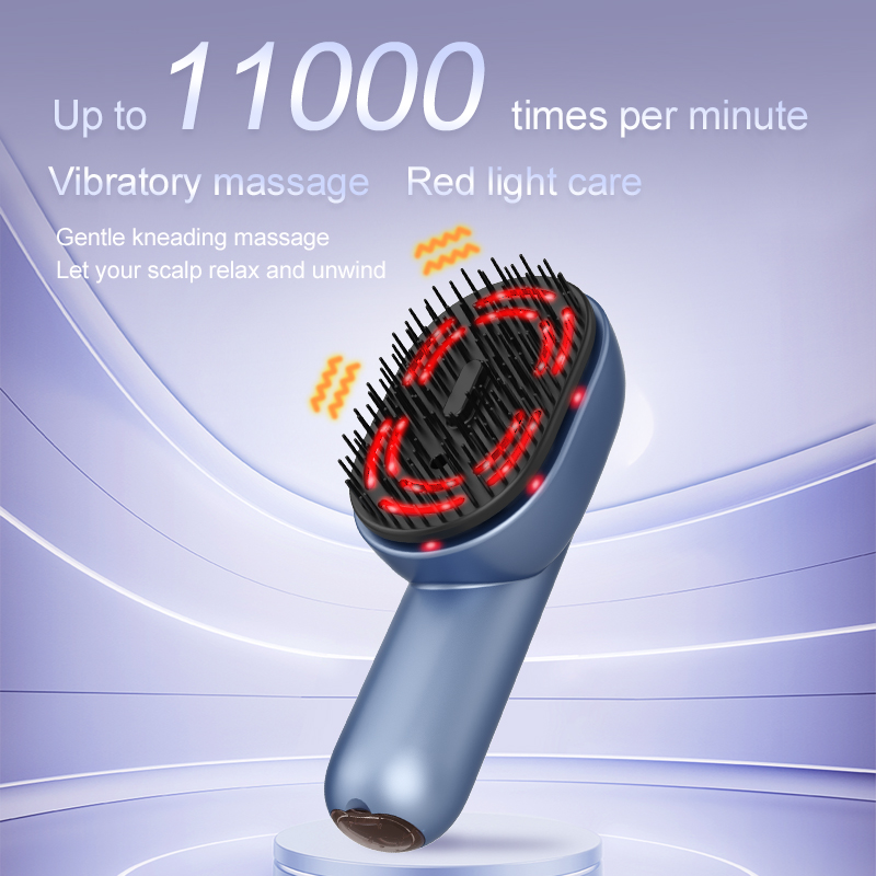 Vivalynn Radiance Scalp Therapy Comb — Heated Vibrating Massage with Essential Oil Infusion