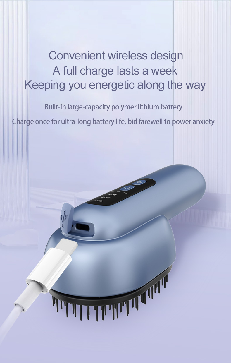 Vivalynn Radiance Scalp Therapy Comb — Heated Vibrating Massage with Essential Oil Infusion
